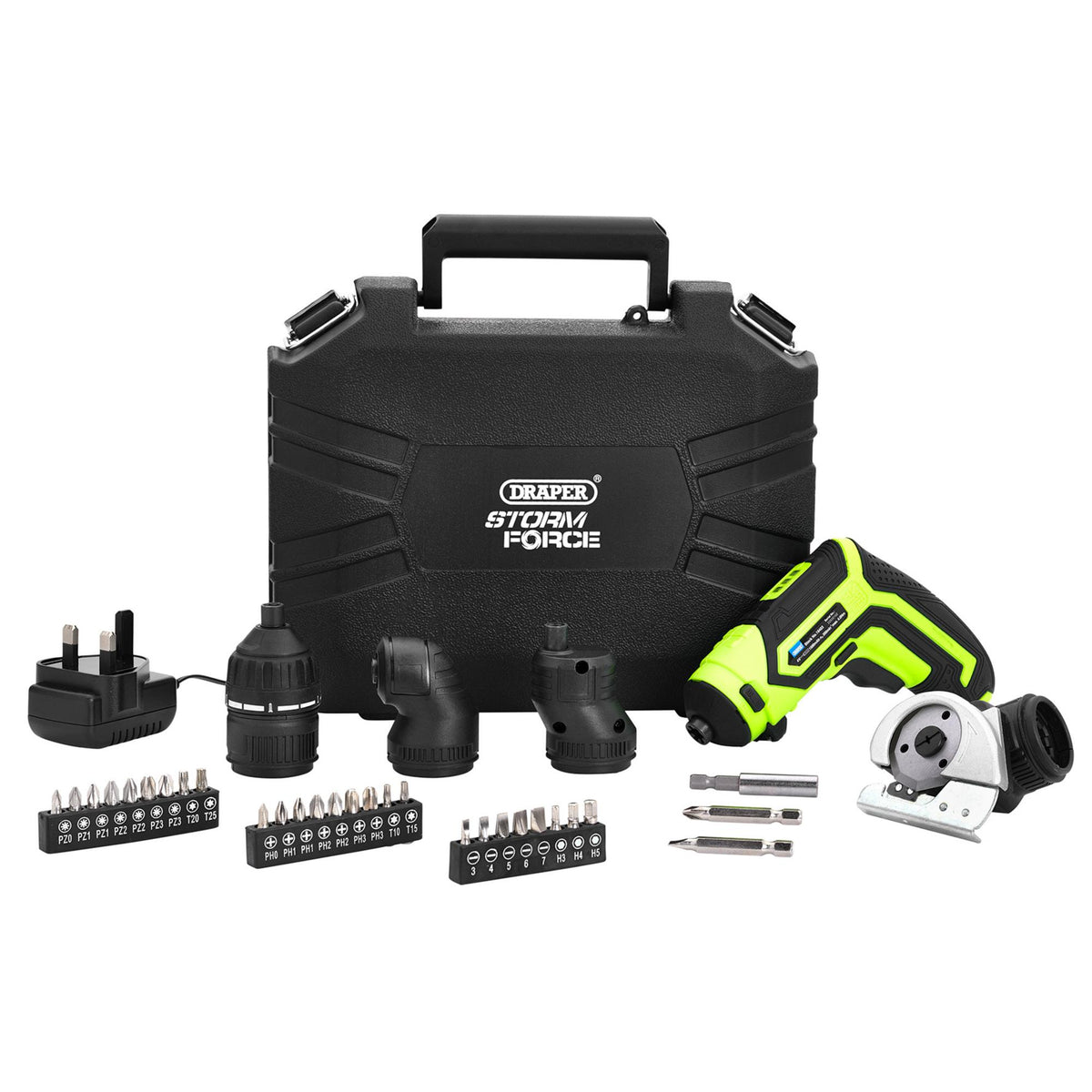 DRAPER Draper Storm Force 4V Multifunction Screwdriver and Cutting Tool, 1/4" Hex Model No. CSD4MHSF