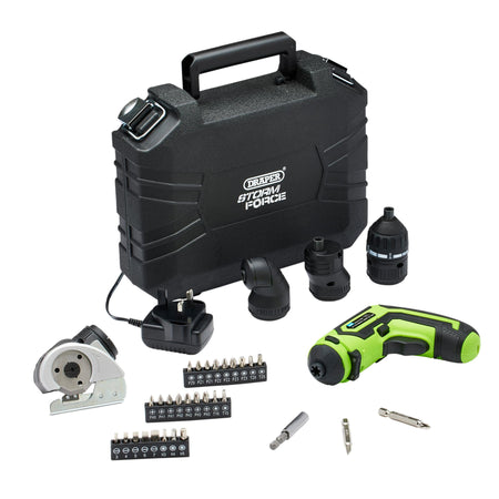 DRAPER Draper Storm Force 4V Multifunction Screwdriver and Cutting Tool, 1/4" Hex Model No. CSD4MHSF