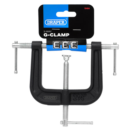 3-Way G-Clamp, 63mm: No.3WGCL