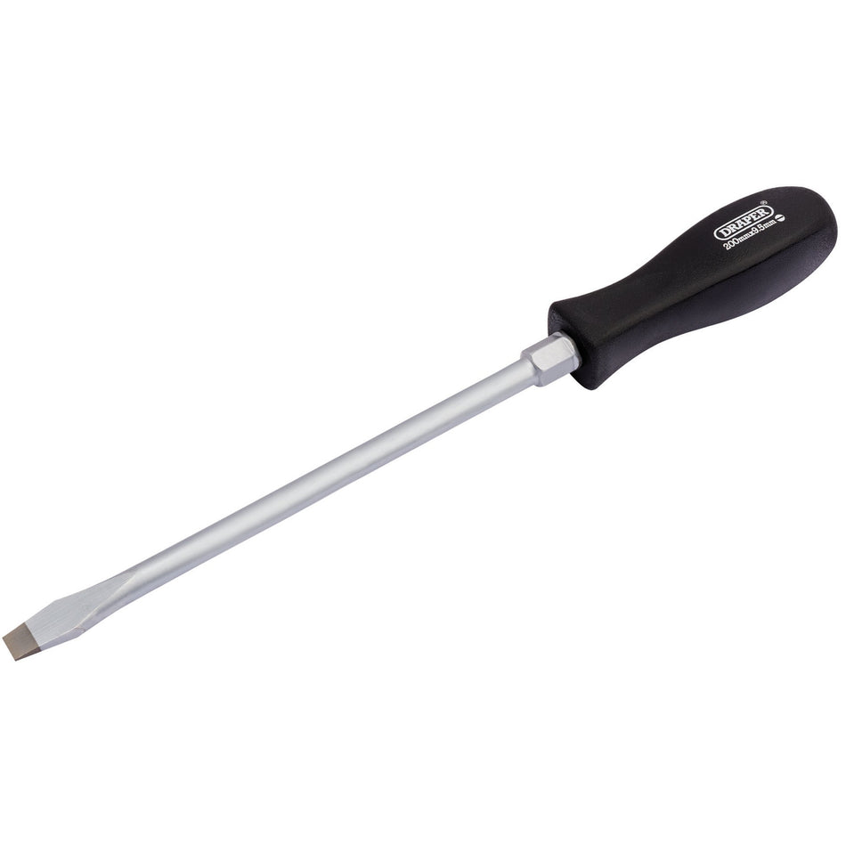 DRAPER 9.5mm x 200mm Plain Slot Mechanics Screwdriver: Model No.939