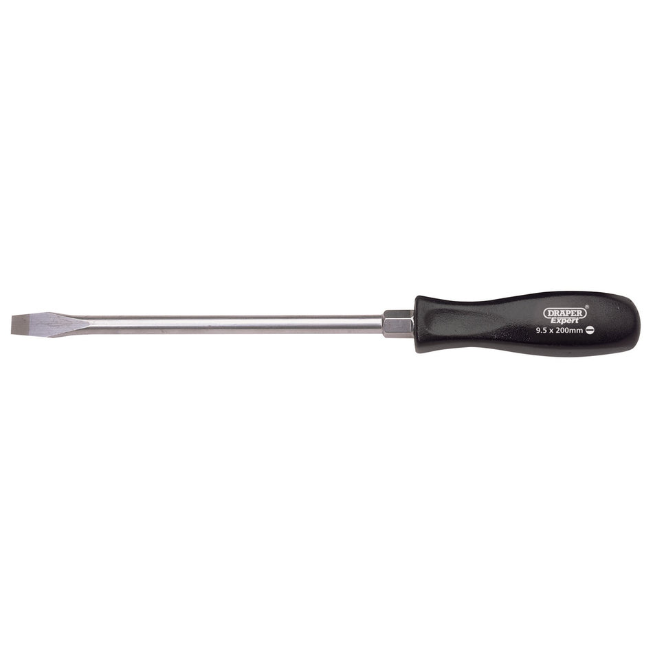 DRAPER 9.5mm x 200mm Plain Slot Mechanics Screwdriver: Model No.939