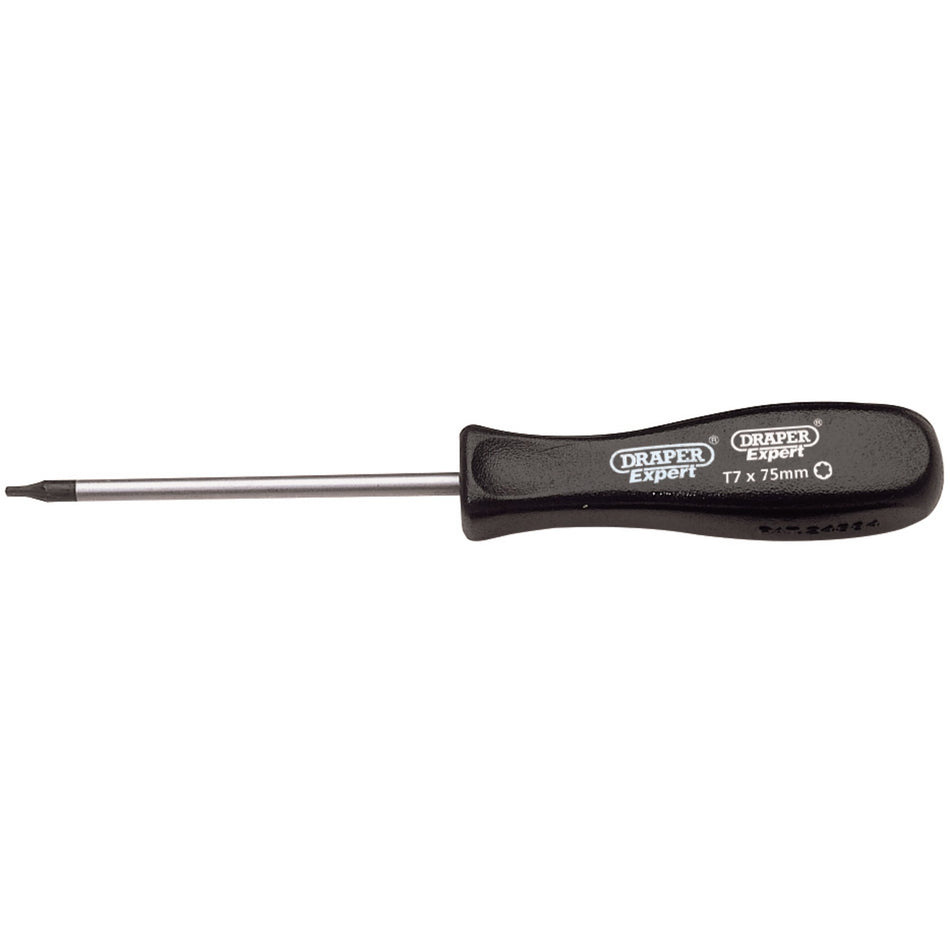 DRAPER T7 x 75mm Tx-Star Mechanics Screwdriver: Model No.939TX