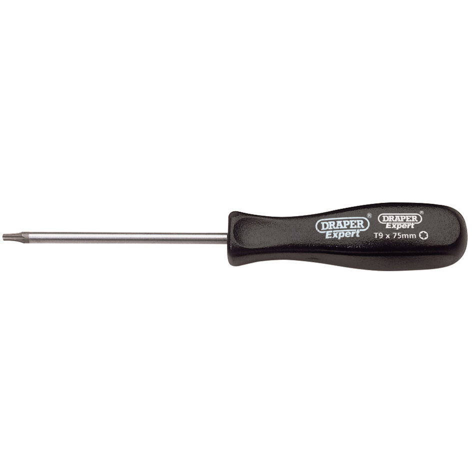 DRAPER T9 x 75mm Tx-Star Mechanics Screwdriver: Model No.939TX