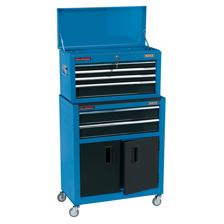 24" Combined Roller Cabinet and Tool Chest (6 Drawer): Model No.RCTC6/B