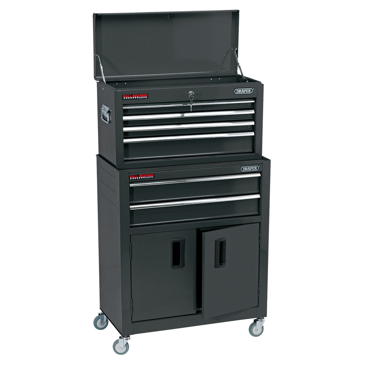 24" Combined Roller Cabinet and Tool Chest (6 Drawer): Model No.RCTC6/BK
