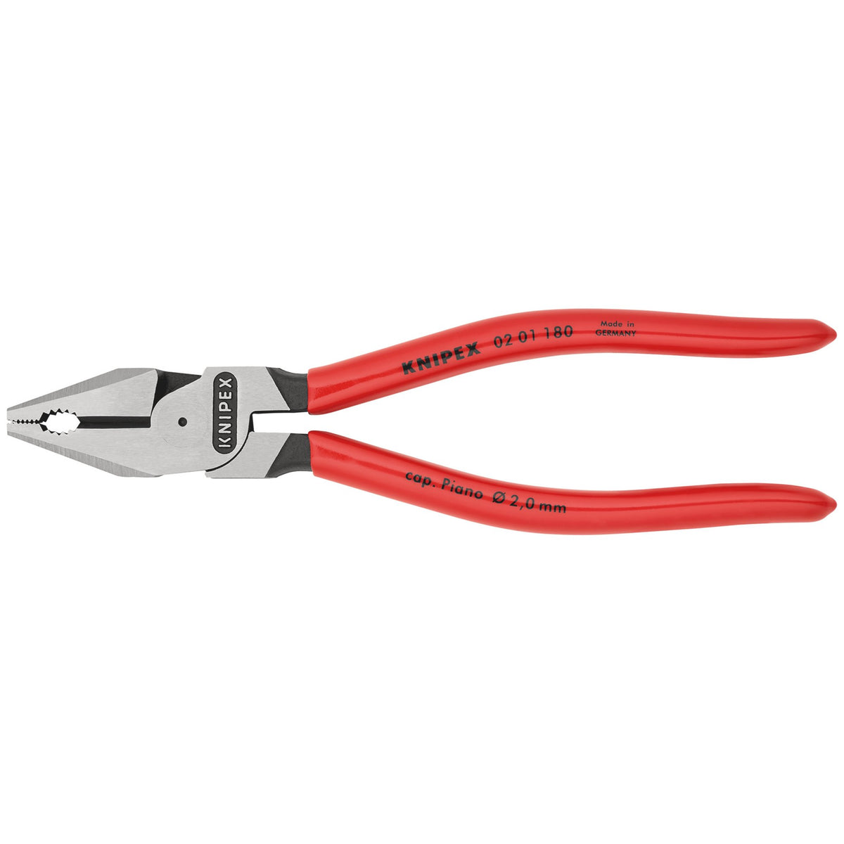 Knipex 180mm High Leverage Combination Pliers : Model No.02 01 180 SB