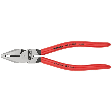 Knipex 180mm High Leverage Combination Pliers : Model No.02 01 180 SB