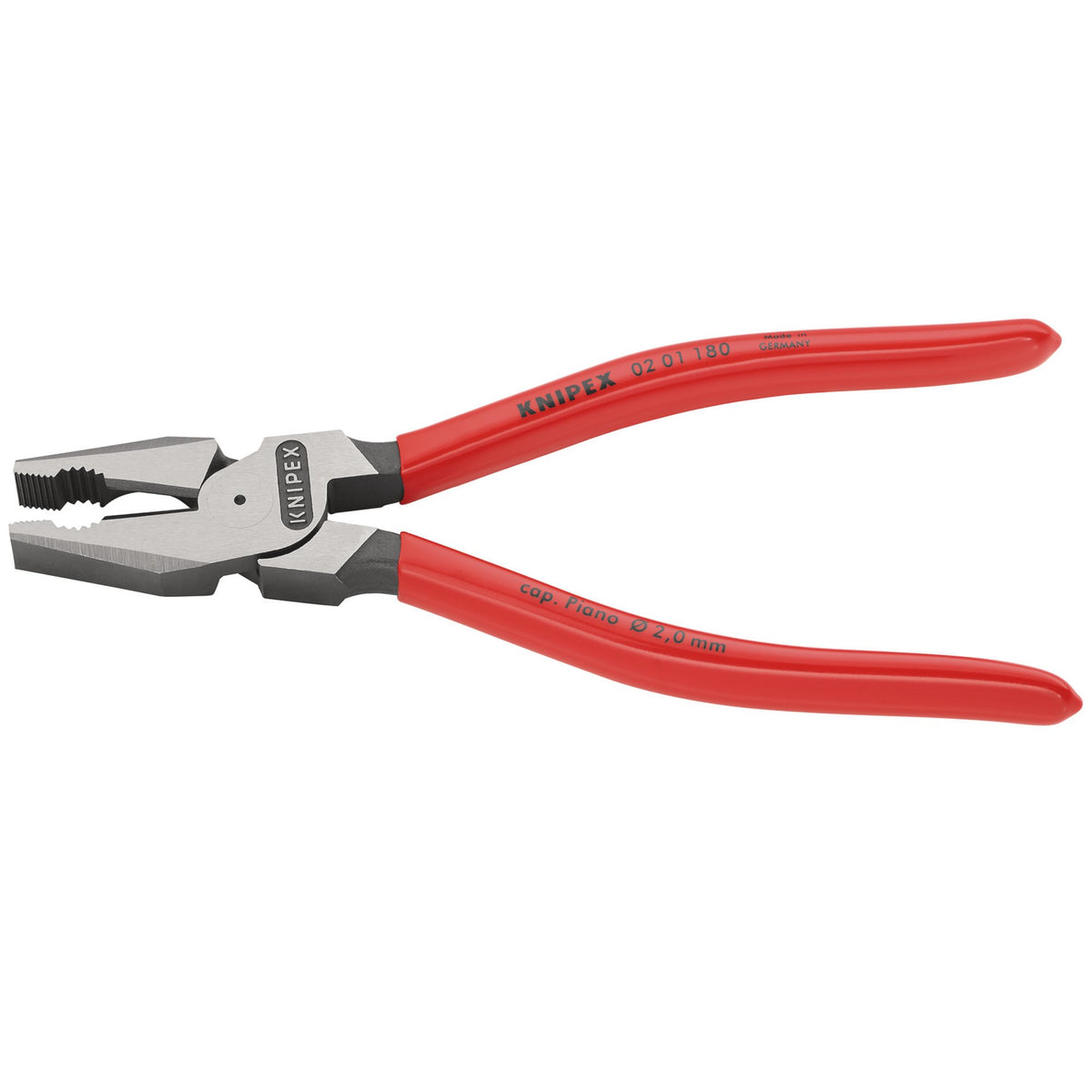 Knipex 180mm High Leverage Combination Pliers : Model No.02 01 180 SB