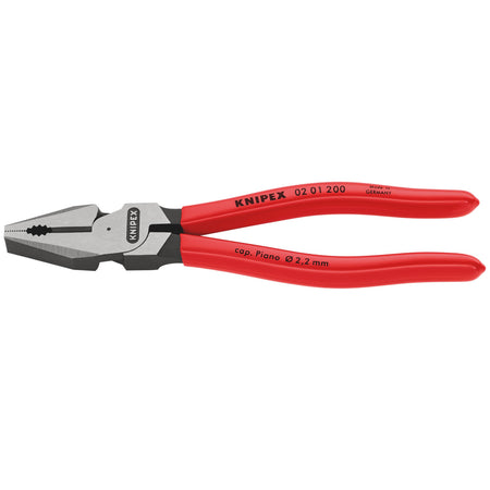 Knipex 200mm High Leverage Combination Pliers : Model No.02 01 200 SB