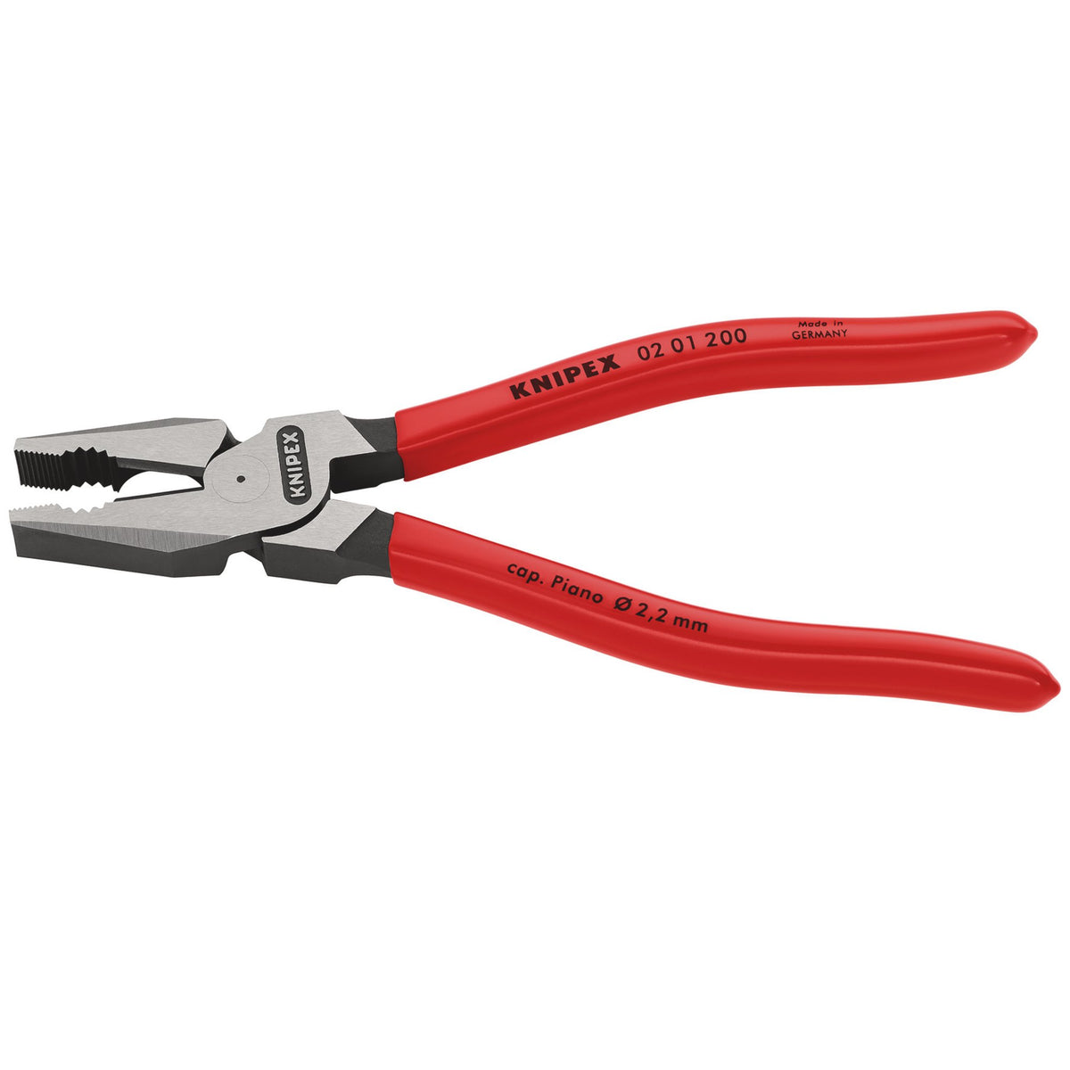Knipex 200mm High Leverage Combination Pliers : Model No.02 01 200 SB
