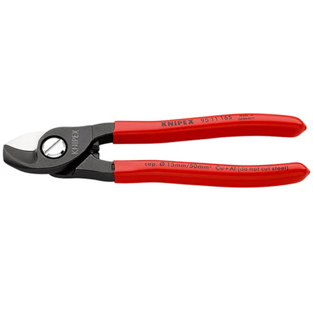 Knipex 165mm Copper or Aluminium Only Cable Shear : Model No.95 11 165 SBE