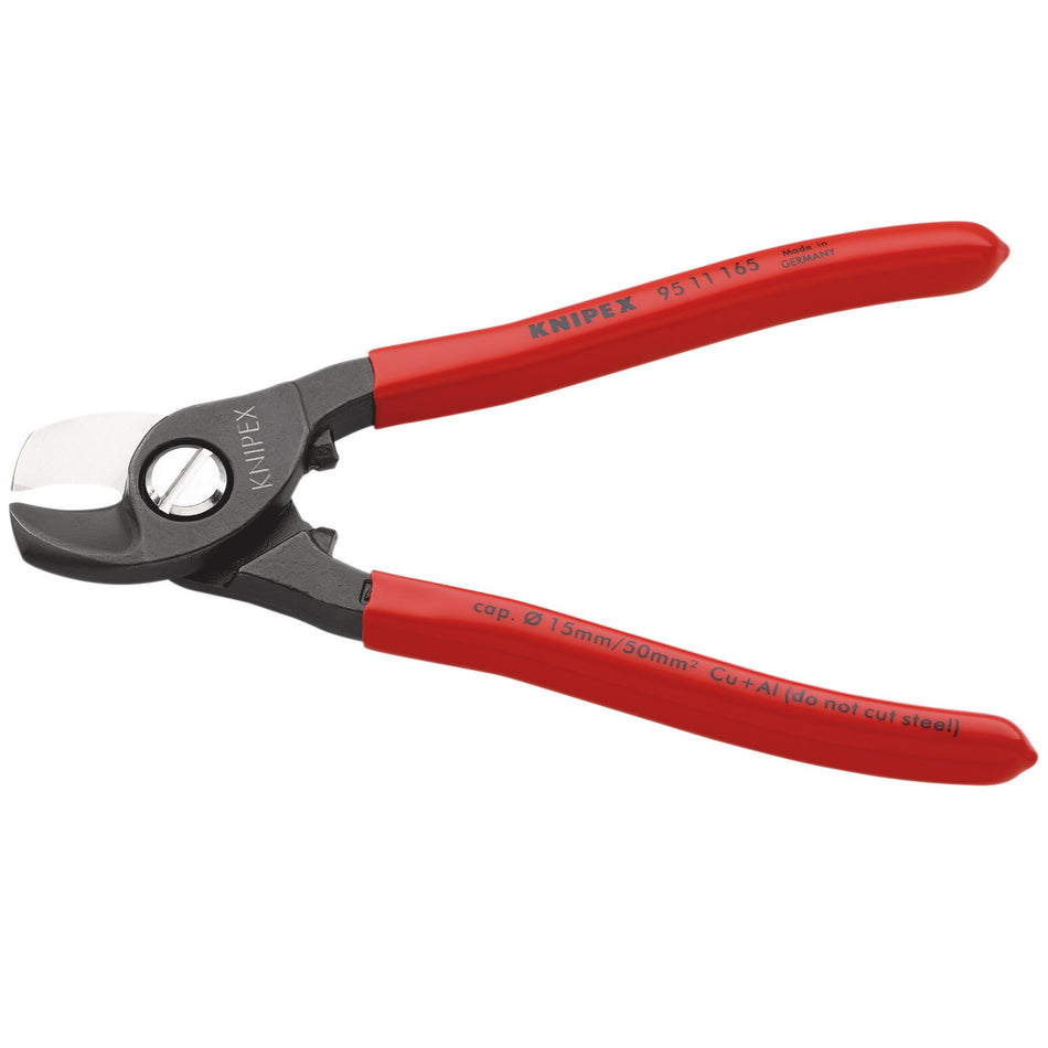 Knipex 165mm Copper or Aluminium Only Cable Shear : Model No.95 11 165 SBE