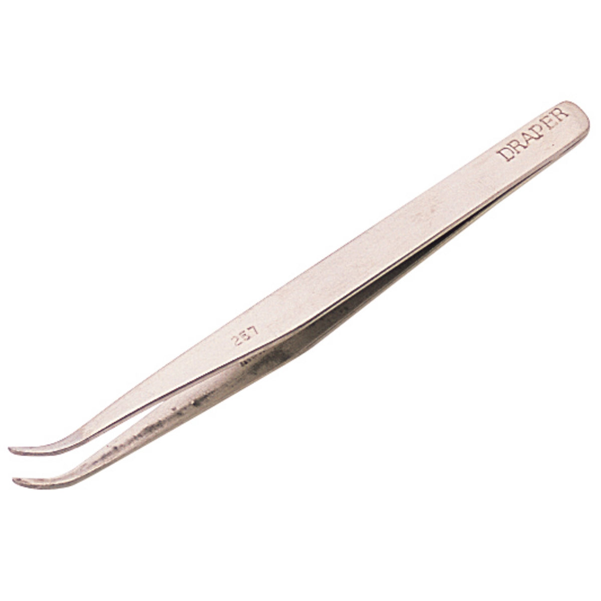 DRAPER 120mm Fine Point Curved Tweezers: Model No.T257