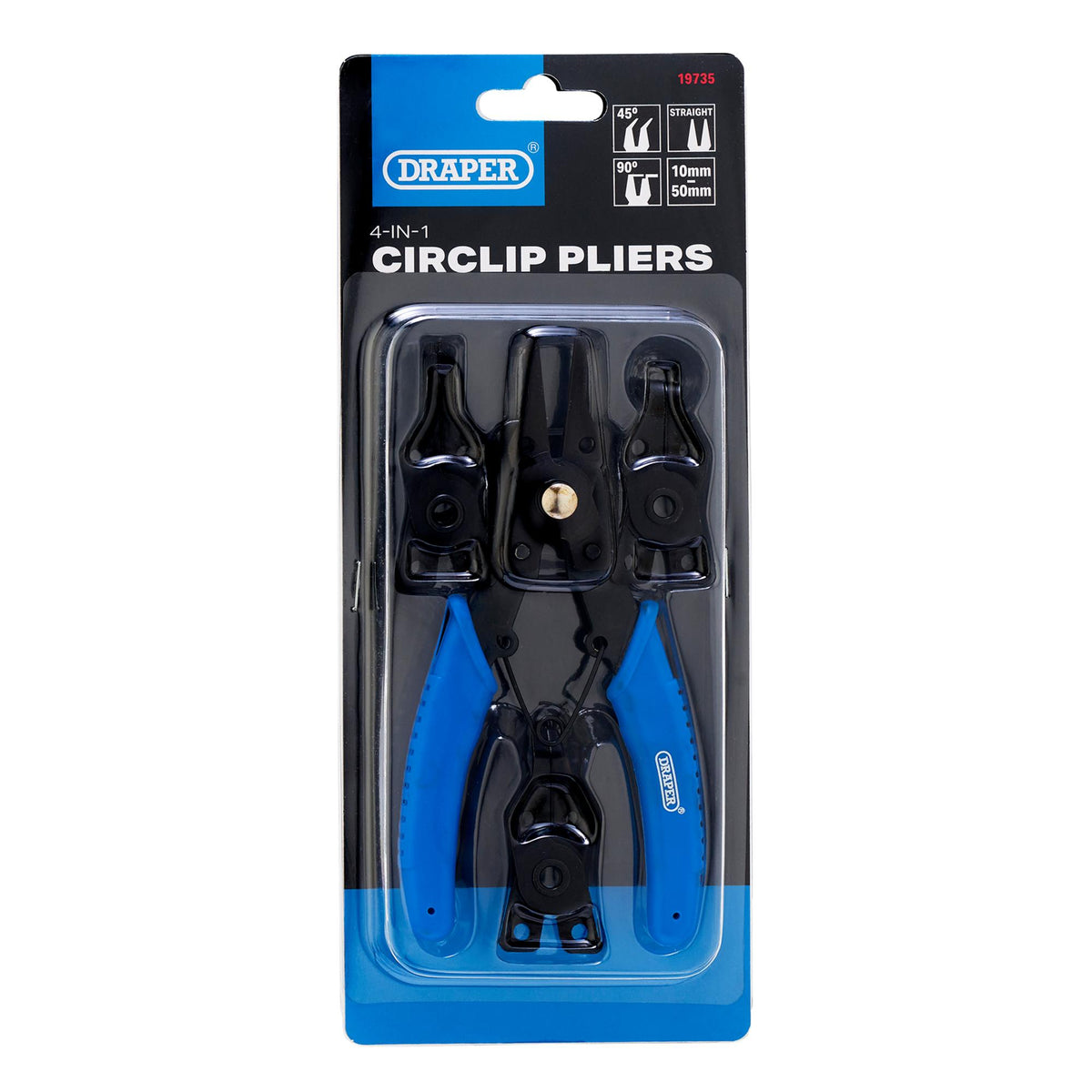 DRAPER 5 Piece 165mm Circlip Pliers Set: Model No.ACP/SET