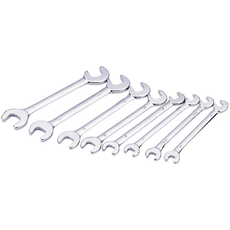 DRAPER 8 Piece Metric Midget Open End Spanner Set: Model No.7146/8/MM