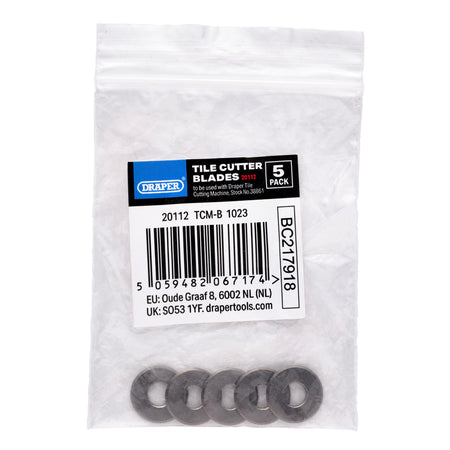 Tile Cutting Blades for Stock No. 38861 (Pack of 5): No.TCM-B