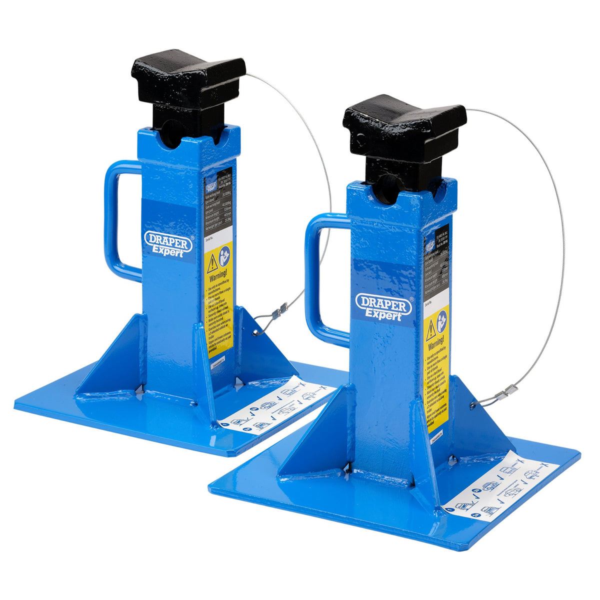 Draper Expert Heavy Vehicle Axle Stands, 20 Tonne (Pair) - Model No. ASHD20