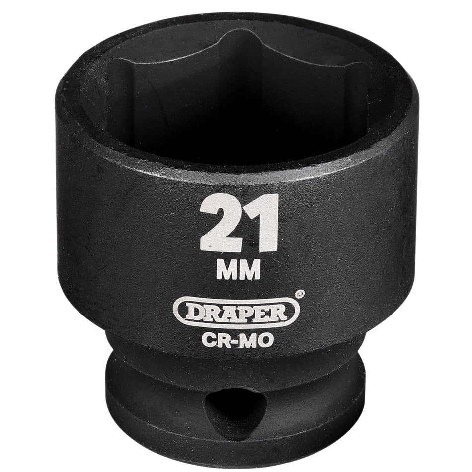 Draper HI-TORQ Metric Impact Socket, 3/8" Sq. Dr., 21mm : Model No. 409-MM