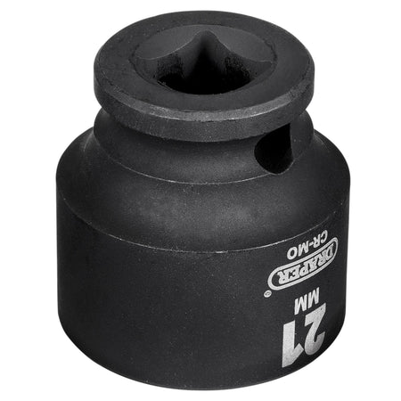 Draper HI-TORQ Metric Impact Socket, 3/8" Sq. Dr., 21mm : Model No. 409-MM