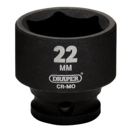 Draper HI-TORQ Metric Impact Socket, 3/8" Sq. Dr., 22mm : Model No. 409-MM