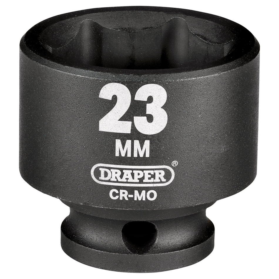 Draper Hi-TORQ Impact Socket, 3/8" Sq. Dr., 23mm : Model No. 409-MM