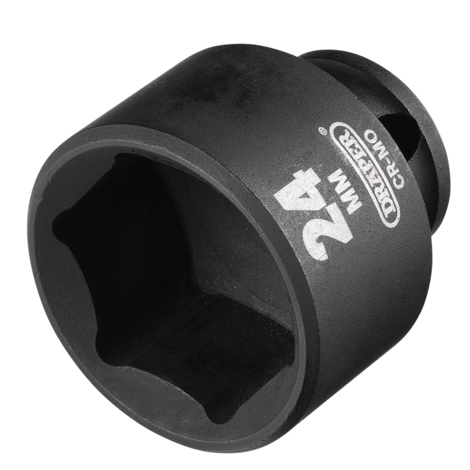 Draper HI-TORQ Metric Impact Socket, 3/8" Sq. Dr., 24mm : Model No. 409-MM