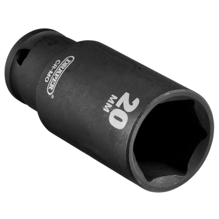 Draper HI-TORQ Metric Deep Impact Socket, 3/8" Sq. Dr., 20mm : Model No. 409D-MM