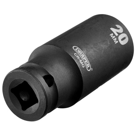 Draper HI-TORQ Metric Deep Impact Socket, 3/8" Sq. Dr., 20mm : Model No. 409D-MM