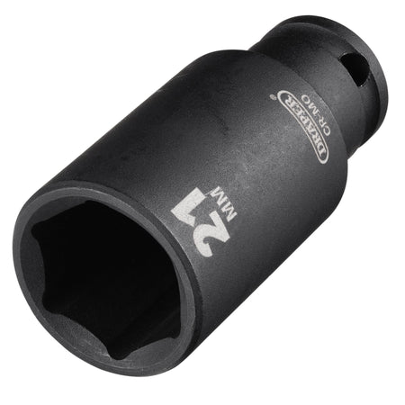 Draper HI-TORQ Metric Deep Impact Socket, 3/8" Sq. Dr., 21mm : Model No. 409D-MM
