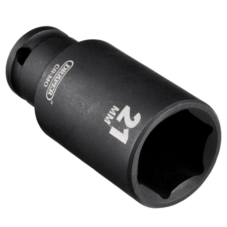 Draper HI-TORQ Metric Deep Impact Socket, 3/8" Sq. Dr., 21mm : Model No. 409D-MM