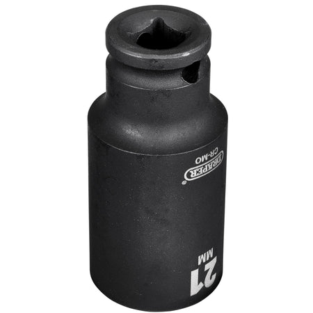 Draper HI-TORQ Metric Deep Impact Socket, 3/8" Sq. Dr., 21mm : Model No. 409D-MM