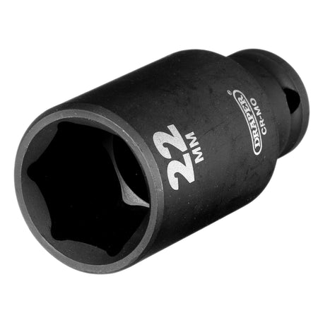 Draper HI-TORQ Metric Deep Impact Socket, 3/8" Sq. Dr., 22mm : Model No. 409D-MM