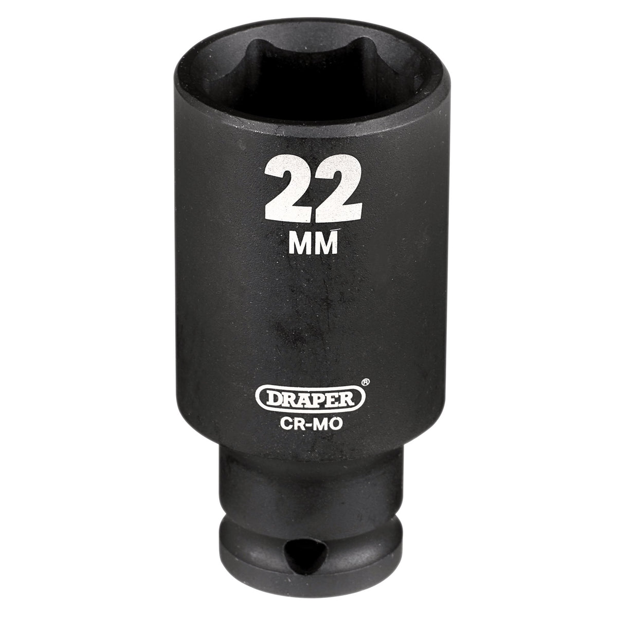 Draper HI-TORQ Metric Deep Impact Socket, 3/8" Sq. Dr., 22mm : Model No. 409D-MM