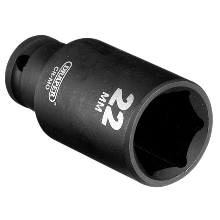 Draper HI-TORQ Metric Deep Impact Socket, 3/8" Sq. Dr., 22mm : Model No. 409D-MM