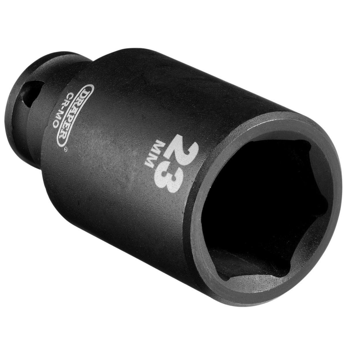 Draper HI-TORQ Metric Deep Impact Socket, 3/8" Sq. Dr., 23mm : Model No. 409D-MM
