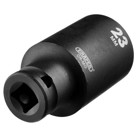 Draper HI-TORQ Metric Deep Impact Socket, 3/8" Sq. Dr., 23mm : Model No. 409D-MM
