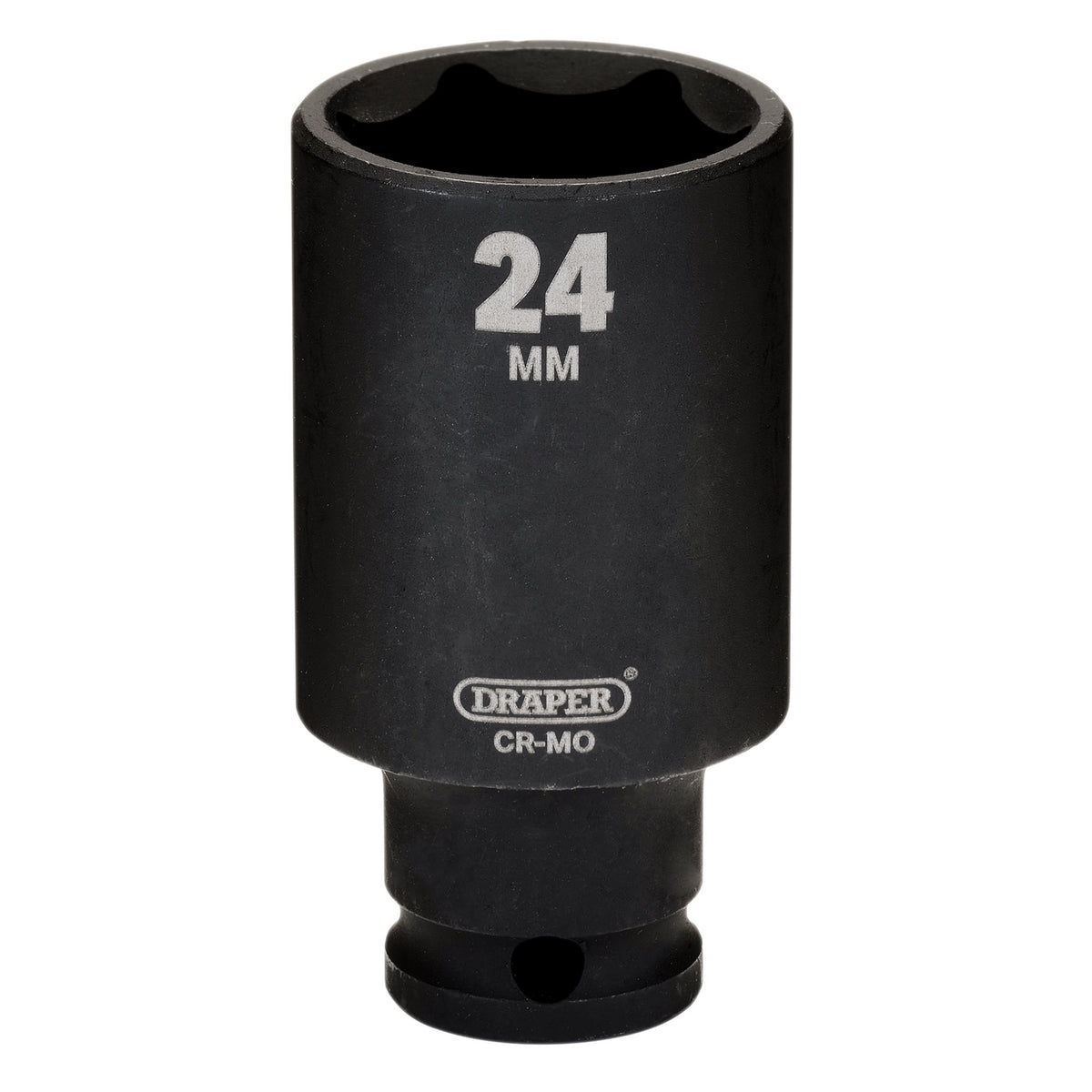 Draper HI-TORQ Metric Deep Impact Socket, 3/8" Sq. Dr., 24mm : Model No. 409D-MM