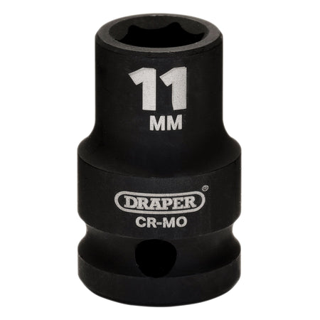 Draper HI-TORQ Metric Impact Socket, 1/2" Sq. Dr., 11mm : Model No. 410MM