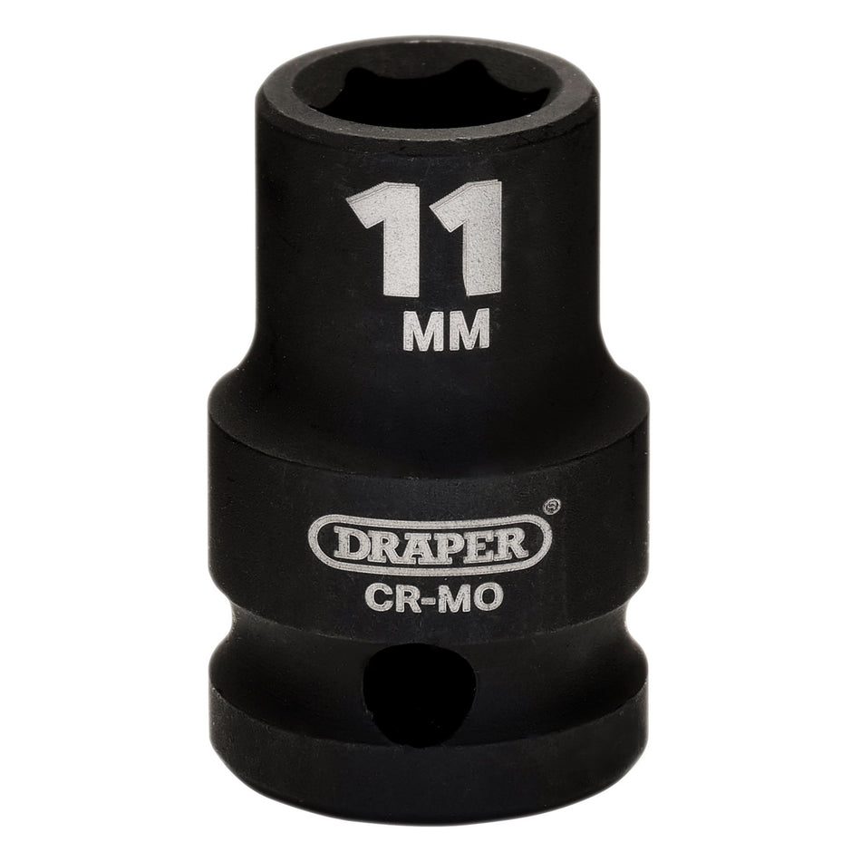 Draper HI-TORQ Metric Impact Socket, 1/2" Sq. Dr., 11mm : Model No. 410MM