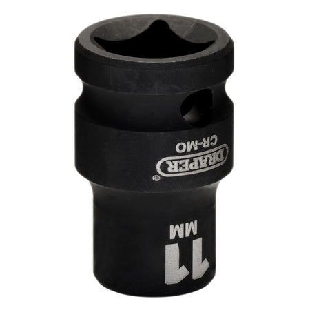 Draper HI-TORQ Metric Impact Socket, 1/2" Sq. Dr., 11mm : Model No. 410MM