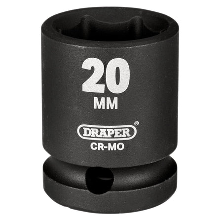 Draper Hi-TORQ Impact Socket, 1/2" Sq. Dr., 20mm : Model No. 410MM