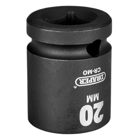 Draper Hi-TORQ Impact Socket, 1/2" Sq. Dr., 20mm : Model No. 410MM