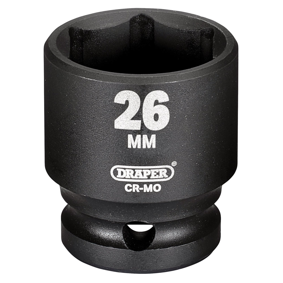 Draper Hi-TORQ Impact Socket, 1/2" Sq. Dr., 26mm : Model No. 410MM