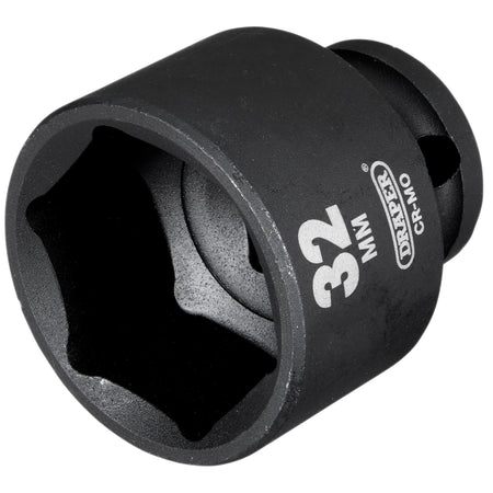 Draper Hi-TORQ Impact Socket, 1/2" Sq. Dr., 32mm : Model No. 410MM