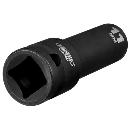 Draper Hi-TORQ Deep Impact Socket, 1/2" Sq. Dr., 11mm: No.410D-MM