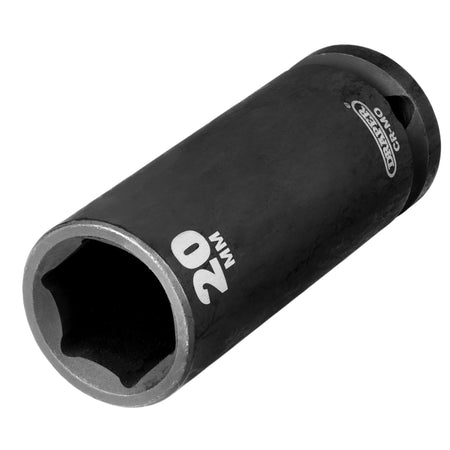 Draper Hi-TORQ Deep Impact Socket, 1/2" Sq. Dr., 20mm: No.410D-MM