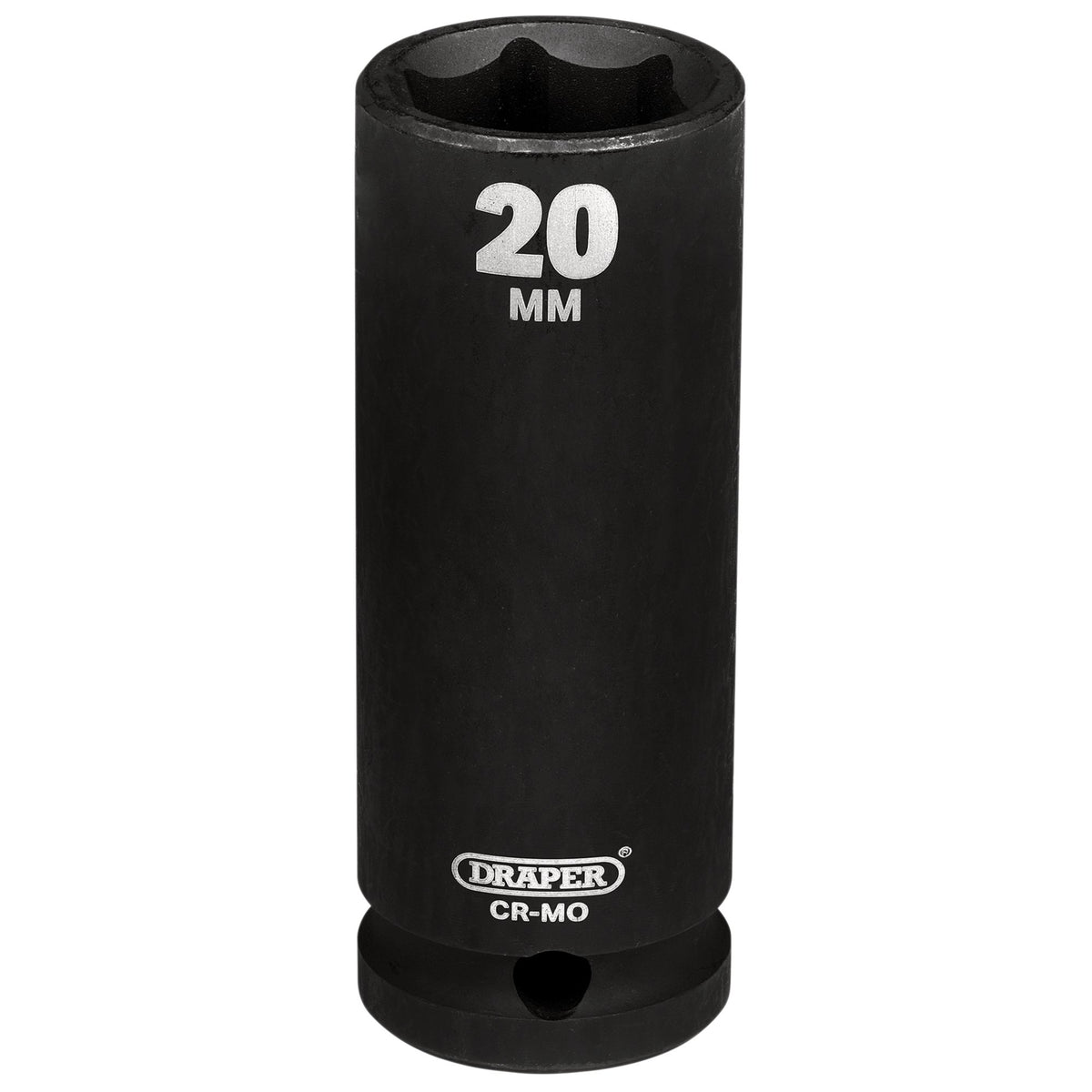 Draper Hi-TORQ Deep Impact Socket, 1/2" Sq. Dr., 20mm: No.410D-MM