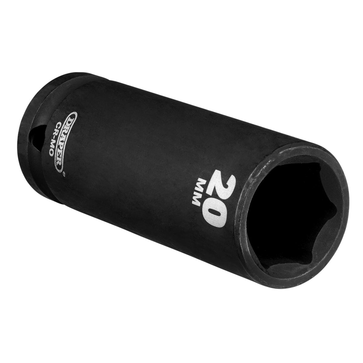 Draper Hi-TORQ Deep Impact Socket, 1/2" Sq. Dr., 20mm: No.410D-MM