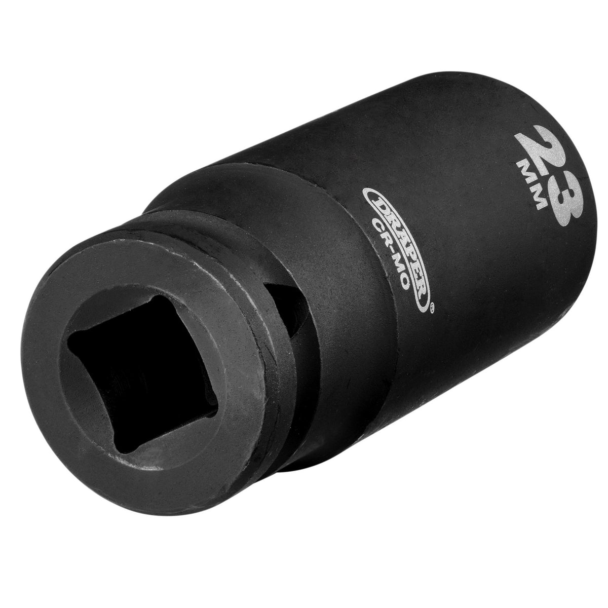 Draper Hi-TORQ Deep Impact Socket, 1/2" Sq. Dr., 23mm: No.410D-MM