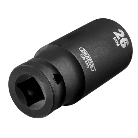 Draper HI-TORQ Metric Deep Impact Socket, 3/8" Sq. Dr., 26mm : Model No. 410D-MM